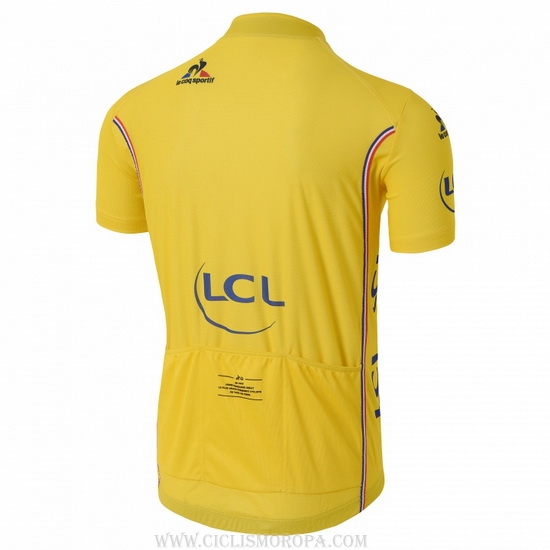2016 Ropa Ciclismo Tour De France Amarillo Mangas Corta y Culotte Corto